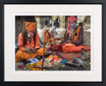 Two Holy Men at Pashupatinath - Nancy Royden