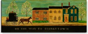 On the Way to Georgetown: Canvas - Folk Art, Norma Finger