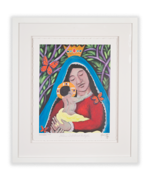 Madonna and Child with Butterflies
